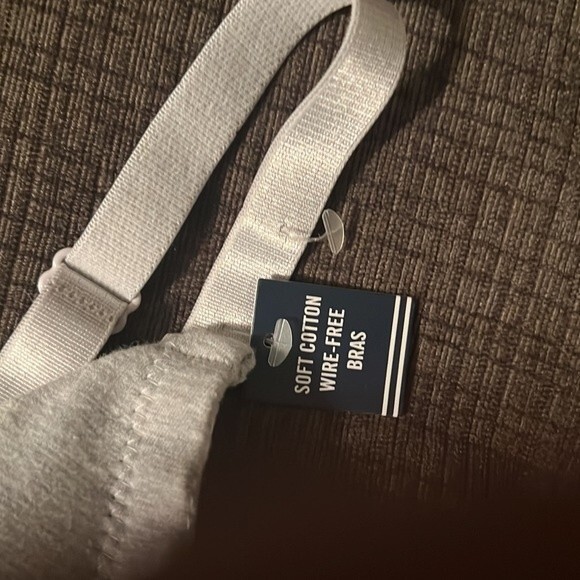 NWT Nautica Everyday Bra  -Soft Cotton Wire-Free Bra with Rainbow Band. size 40D - Picture 3 of 7